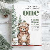 Winter Green Beer Verjaardagsfeest | bos Kaart