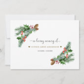 Winter Green Berry delen een geheugen aanwezigheid Aankondiging (Achterkant)