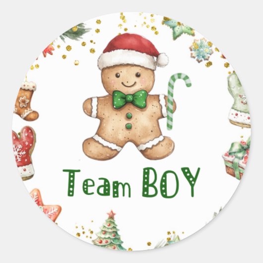 Winter Green Cookie Team Boy Sticker (Voorkant)