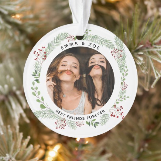Winter greenery Best Friends Ornament (Boom)