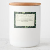 Winter Greenery Christmas Hot Chocolate Mix Voedselcontainer Etiket (Voorkant)