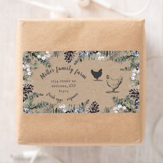 Winter  Greenery Egg Karton Label (Insitu)