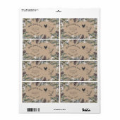 Winter  Greenery Egg Karton Label (Full Sheet)