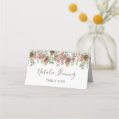 Winter Greenery Pine Red Berry kerstbruiloft (Voorkant)