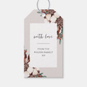 Winter Greenery Simple Holiday Cadeaulabel (Voorkant)