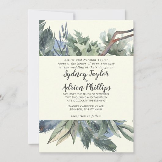 Winter Greenery | Uitnodiging tot het indienen van (Voorkant)