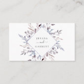 Winter Greenery Wedding Plaatskaartje (Achterkant)