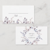 Winter Greenery Wedding Plaatskaartje (Voorkant / Achterkant)