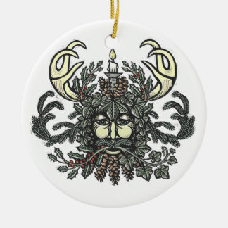 Winter-Greenman-versiering Keramisch Ornament