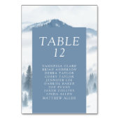 Winter Grijze Bergen Bruiloft Kaart (Voorkant)