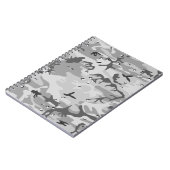 Winter Grijze Camouflage Notitieboek (Linkerzijde)