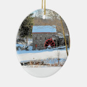 WINTER GRIST MILL KERAMISCH ORNAMENT (Rechts)