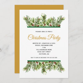 Winter groen vakantie kerstfeest kaart