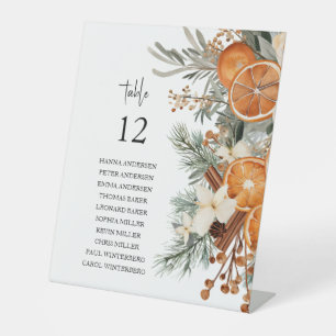 Winter groen Zitkaart Tafel boventeken Reclamebord Met Voetstuk