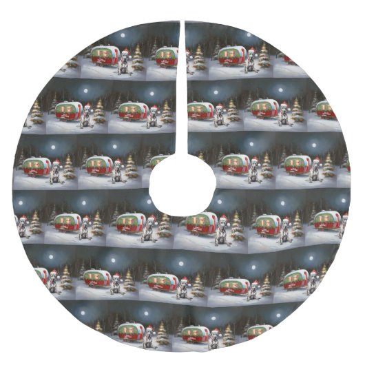 Winter Grote Deen Caravan Kerstavontuur Kerstboom Rok (Voorkant)