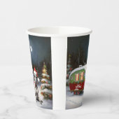 Winter Grote Deen Caravan Kerstavontuur Papieren Bekers (Links)