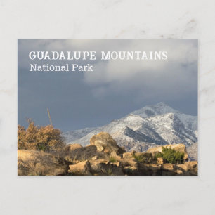 Winter, Guadalupe Peak, Guadalupe Mountains NP Briefkaart