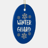 Winter Guard Snowflake Ceramic Ornament (Rechts)