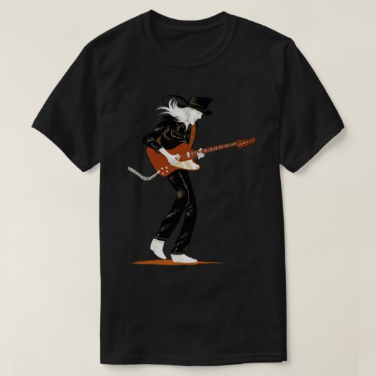 Winter Guitar Johnny Classic T-Shirt (Design devant)