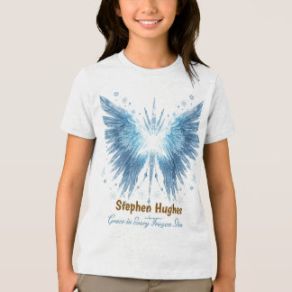 Winter Halo Guardian – Personalized Tri-Blend Shirt