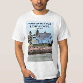 Winter Harbour-vuurtoren, Maine T-Shirt