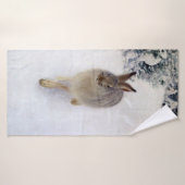 Winter Hare (Rabbit), Bruno Liljefors Badhanddoek (Badhanddoek)