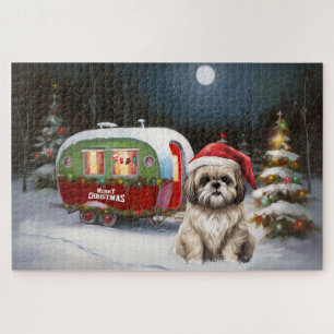 Winter Havanese Caravaan Kerstavontuur Legpuzzel