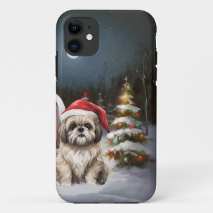 Winter Havanese Caravan Kerstavontuur iPhone 11 Hoesje