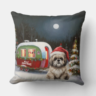 Winter Havanese Caravan Kerstavontuur Kussen