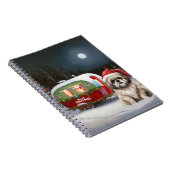 Winter Havanese Karavaan Kerstmis Avontuur Notitieboek (Rechterzijde)