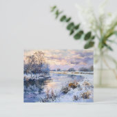 Winter Havel River Landscape Feestdagenkaart (Staand voorkant)