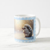 Winter Hedgehog Mug – Cute Snowflake (Devant droit)
