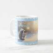 Winter Hedgehog Mug – Cute Snowflake (Devant gauche)