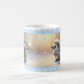 Winter Hedgehog Mug – Cute Snowflake (Centre)