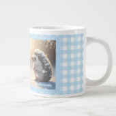 Winter Hedgehog Mug – Cute Snowflake Extra Grote Beker (Rechts)