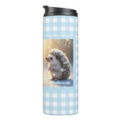 Winter Hedgehog Mug – Cute Snowflake Thermosbeker (Geroteerd rechts)