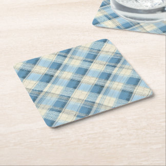 Winter Heritage Tartan | Frostbite Glen Diamond Vierkante Kartonnen Onderzetter