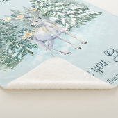 Winter Herten Custom Kerstmis Sherpa Deken (3/4)