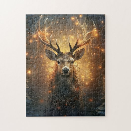 Winter Herten puzzel (Verticaal)