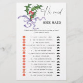 Winter Hij zei dat ze vrijgezellenfeest spel zei (Voorkant)