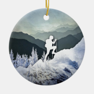 Winter Hike Keramisch Ornament