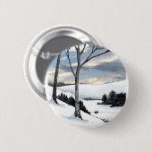 Winter Hillside Ronde Button 5,7 Cm (Voorkant /achterkant)