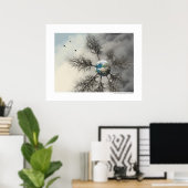 Winter - Hiver Poster (Thuiskantoor)