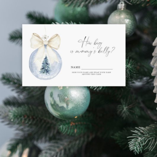 Winter hoe groot is mama's buik informatiekaartje