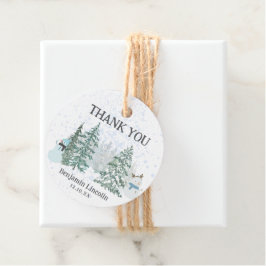 Winter Holiday Bedankjes Labels