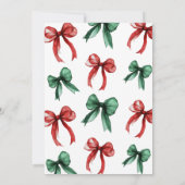 Winter Holiday Bridal Shower Kaart (Achterkant)