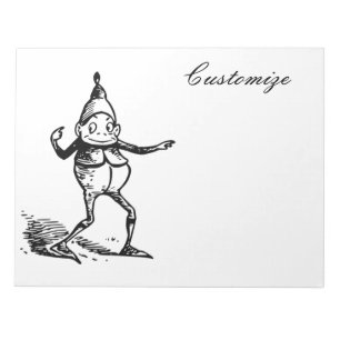 Winter Holiday Elf Gnome Thunder_Cove Notitieblok