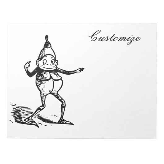 Winter Holiday Elf Gnome Thunder_Cove Notitieblok (Voorkant)