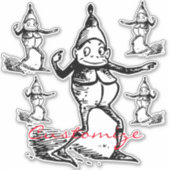 Winter Holiday Elf Gnome Thunder_Cove Sticker (Voorkant)