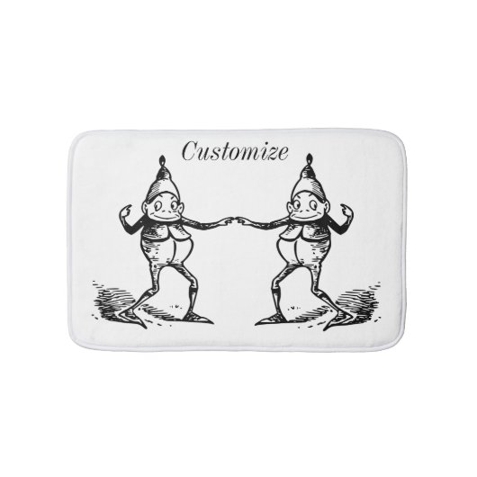 Winter Holiday Elf Gnomes Thunder_Cove Badmat (Voorkant)